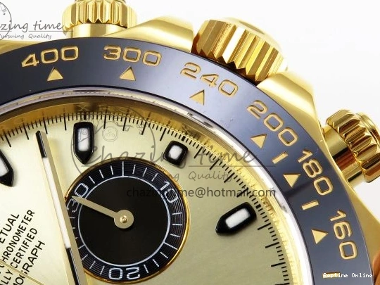 0420 DAYTONA 116518 APSF 1:1 BEST EDITION YG BLACK DIAL ON OYSTERFLEX RUBBER STRAP SH OnTrend 1784